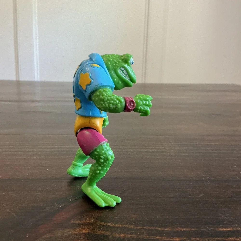 Vintage 1989‎ TMNT Genghis Frog Action Figure Playmates Toys Mirage Studios 4.5